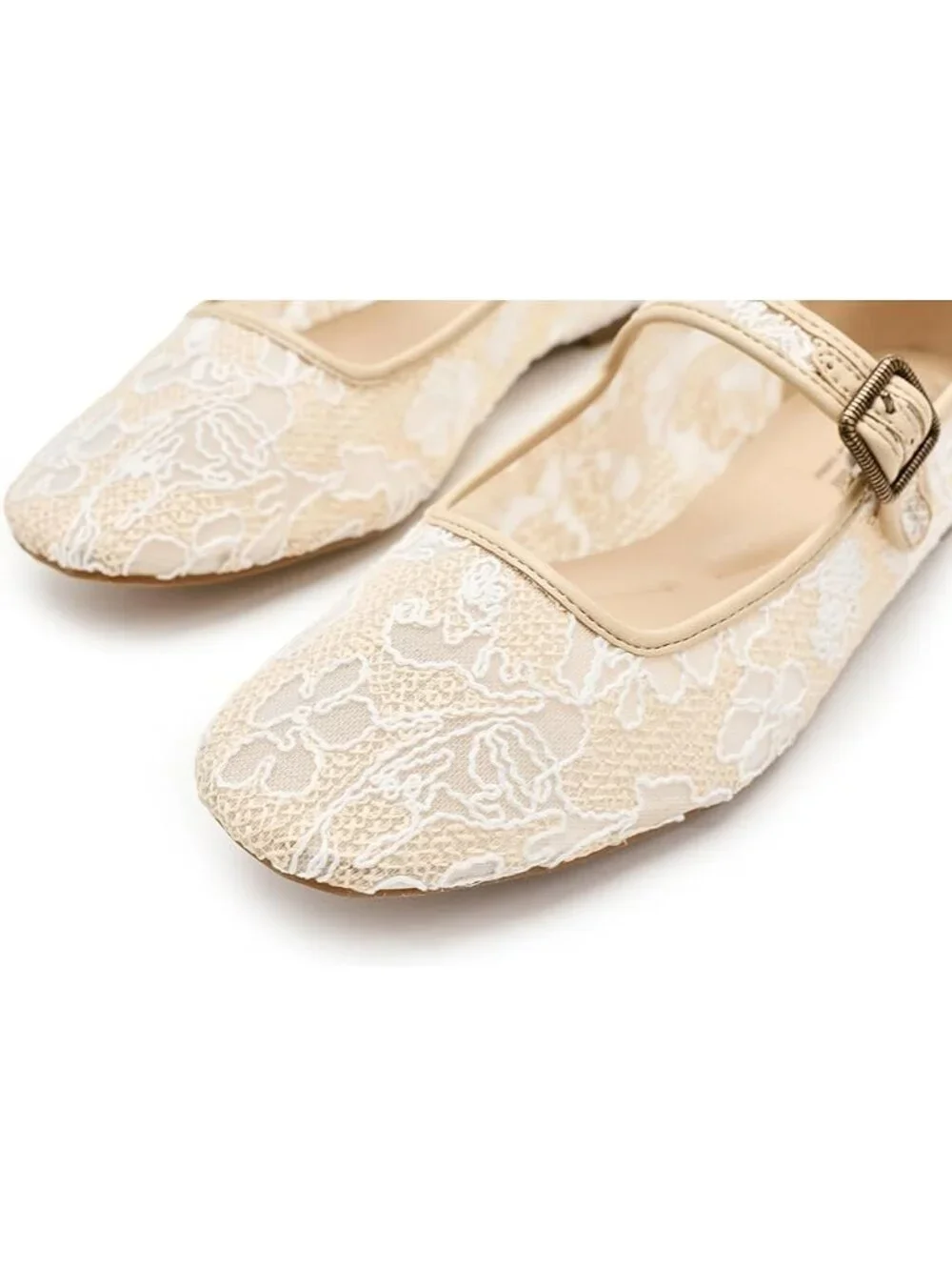 LUCKY BRAND Tannyr Burnout Lace Mary Jane Ballet Flats - Picture 2 of 10